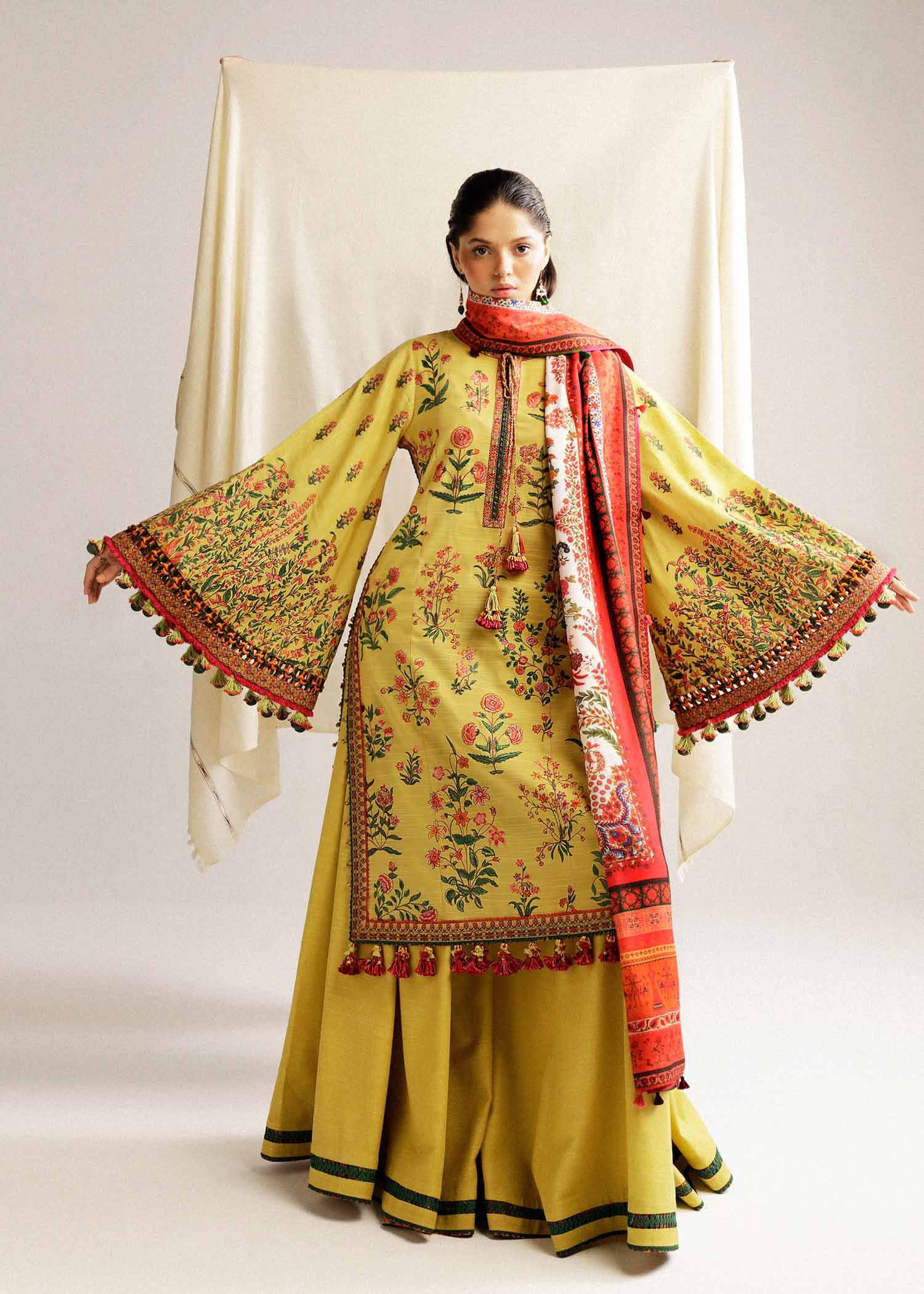 Hussain Rehar | Winter Shawl Khaddar 23 | Ember by Hussain Rehar - Designer Dress - Type: Luxury - Available at Sana Yasir - 100% Original