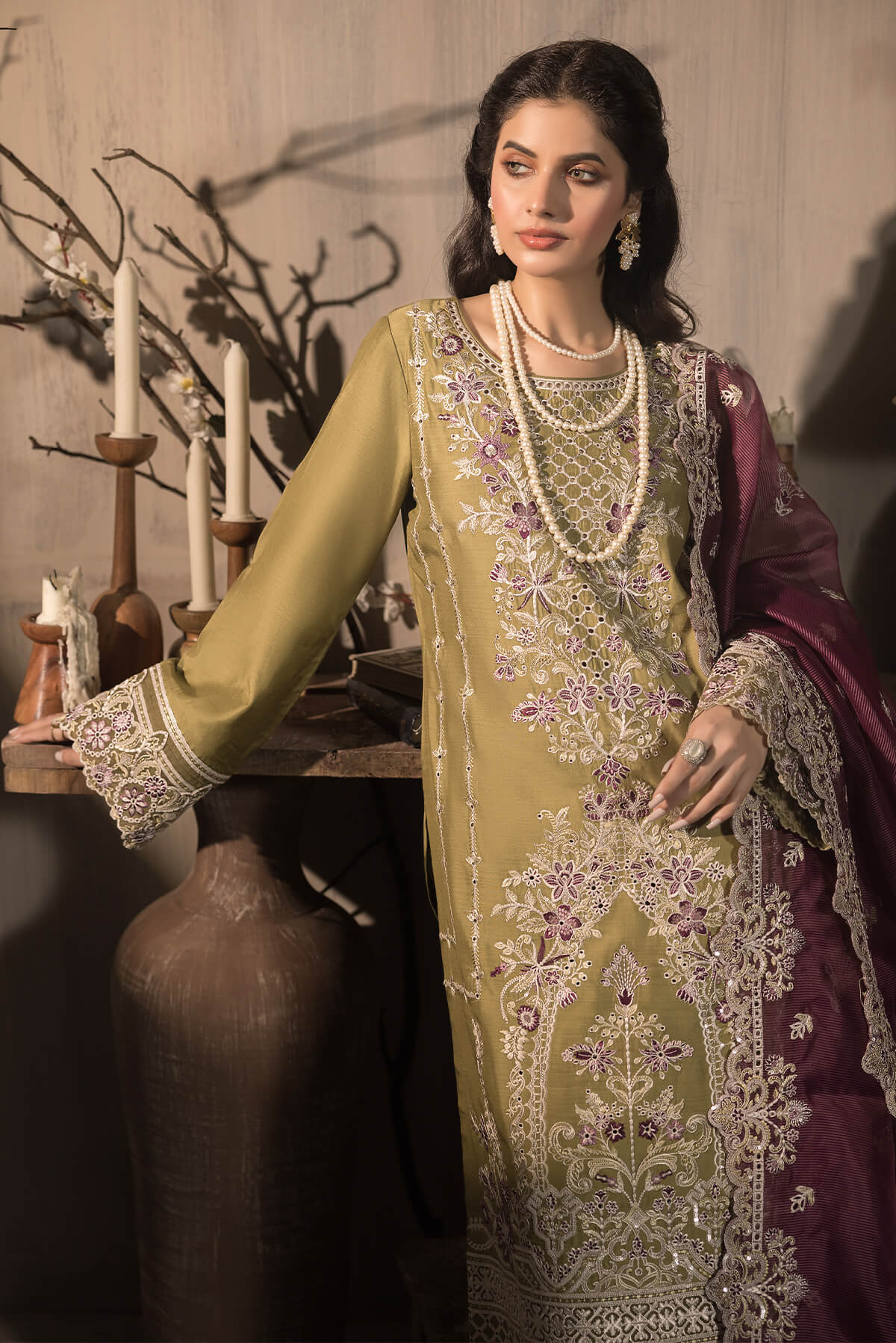 Imrozia Premium | Sehar Winter Collection | I.P-75 Abroo by Imrozia Premium - Designer Dress - Type: Ladies Clothes - Available at Sana Yasir - 100% Original