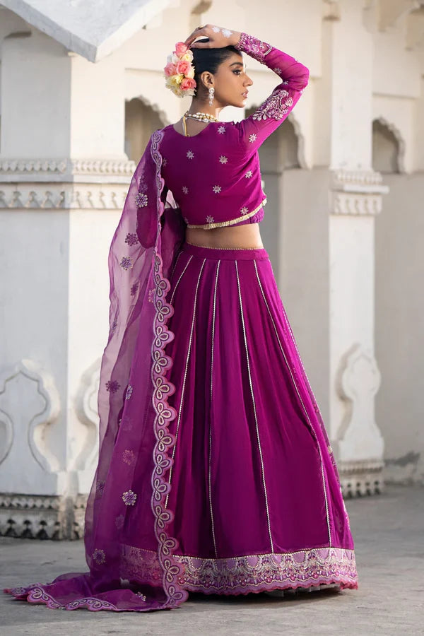 Ittehad | Dilruba Wedding Formals | ESDR77-SUT-PUP by Ittehad - Designer Dress - Type: Bridal - Available at Sana Yasir - 100% Original