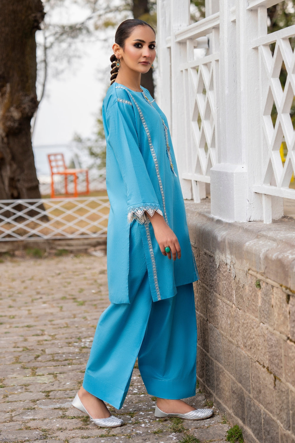 Ittehad | Embroidered Lawn | I-21 by Itethad - Designer Dress - Type: Luxury - Available at Sana Yasir - 100% Original