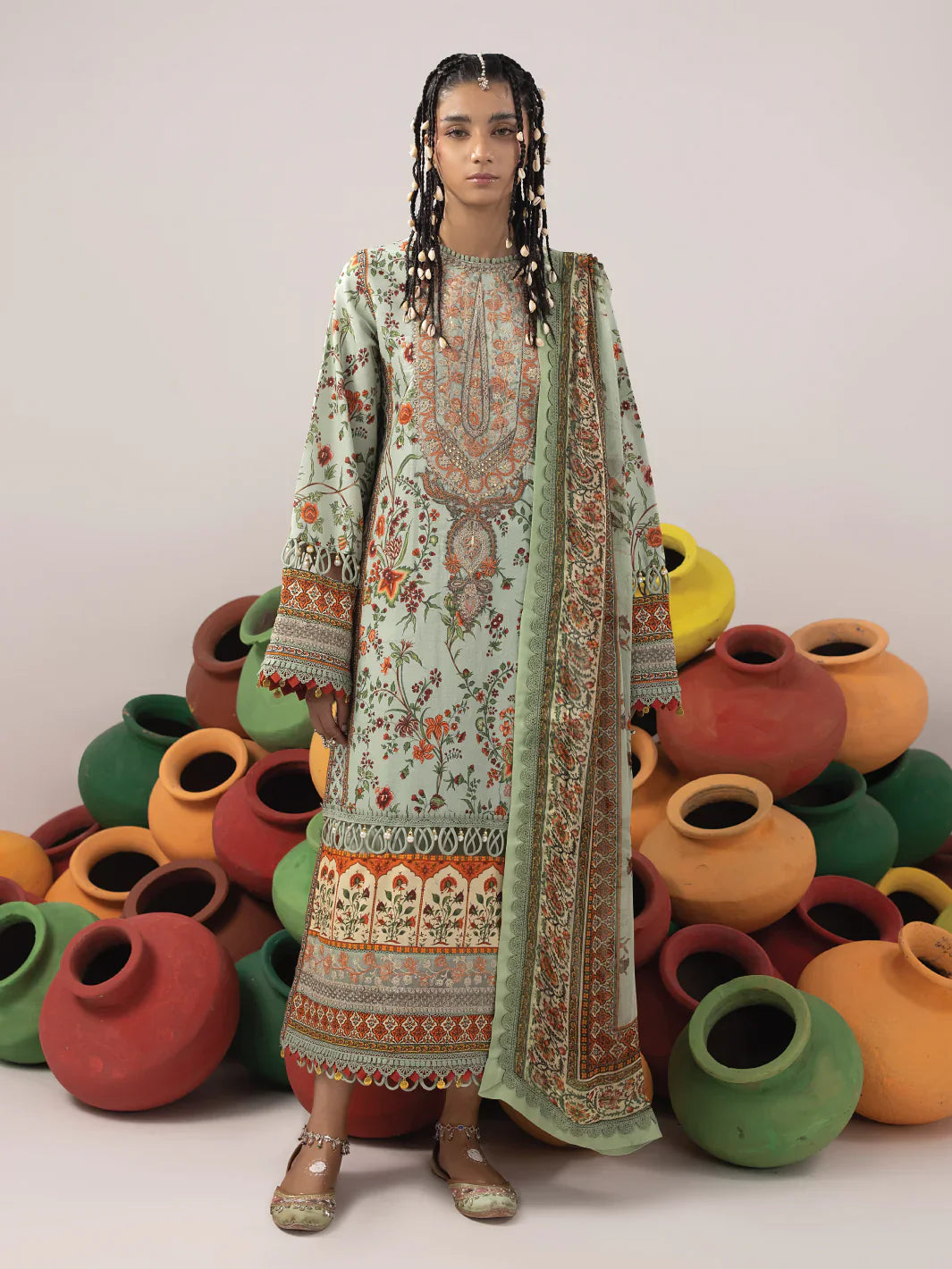 Ittehad | Faiza Faisal Rangeeli Lawn 24 | Chambeli by Ittehad - Designer Dress - Type: Luxury - Available at Sana Yasir - 100% Original