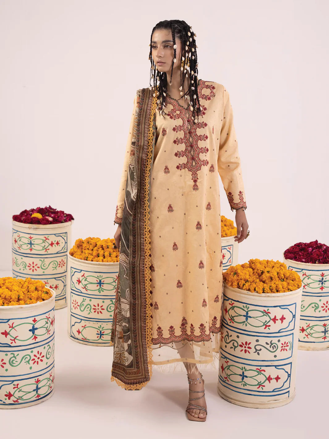 Ittehad | Faiza Faisal Rangeeli Lawn 24 | Gulabo by Ittehad - Designer Dress - Type: Luxury - Available at Sana Yasir - 100% Original