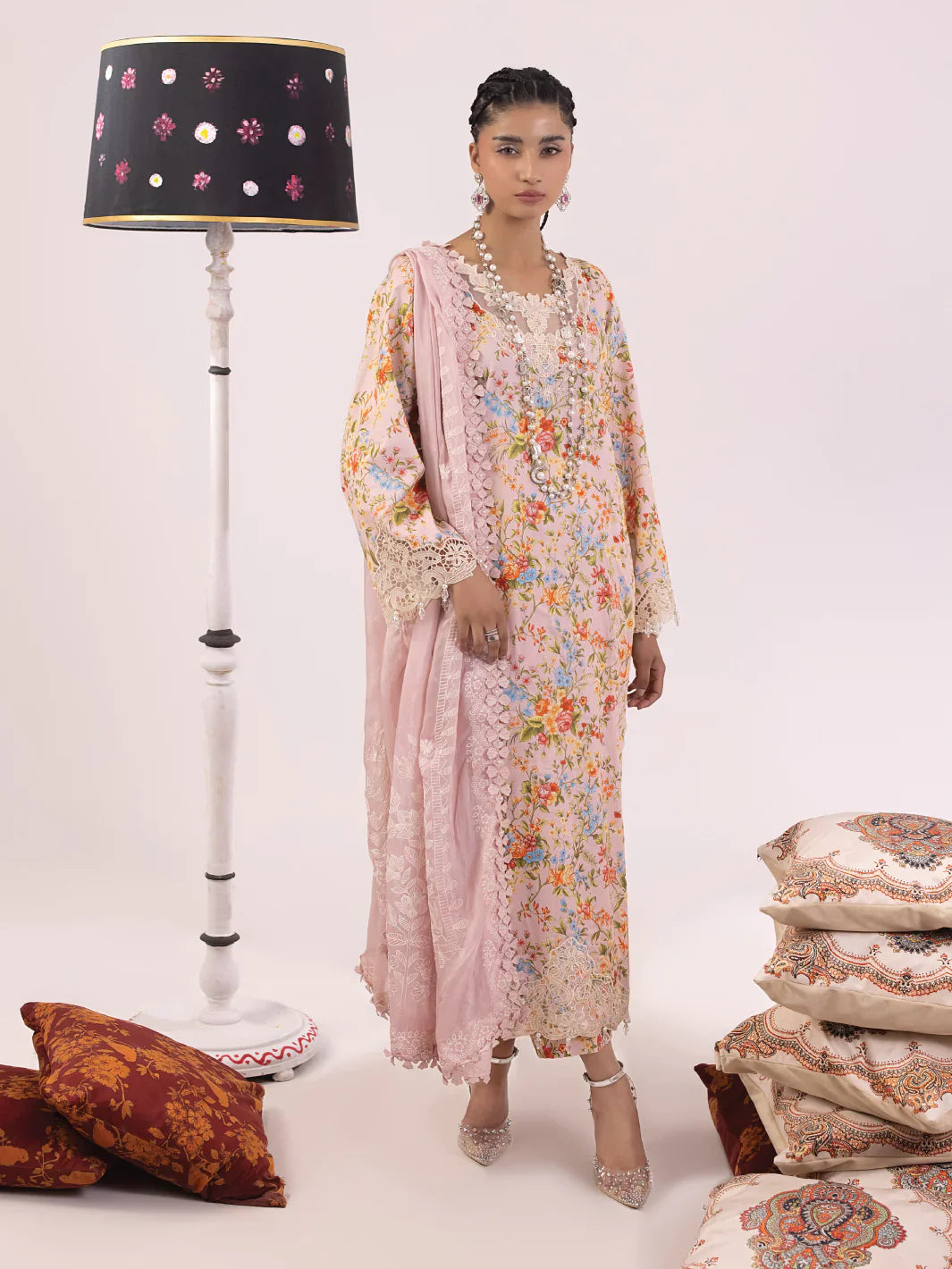 Ittehad | Faiza Faisal Rangeeli Lawn 24 | Laali by Ittehad - Designer Dress - Type: Luxury - Available at Sana Yasir - 100% Original