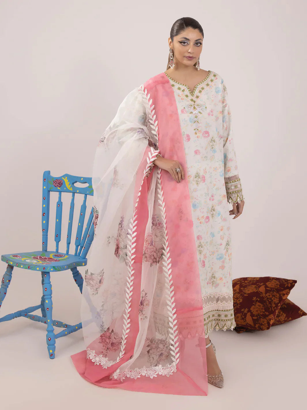 Ittehad | Faiza Faisal Rangeeli Lawn 24 | Nargis by Ittehad - Designer Dress - Type: Luxury - Available at Sana Yasir - 100% Original