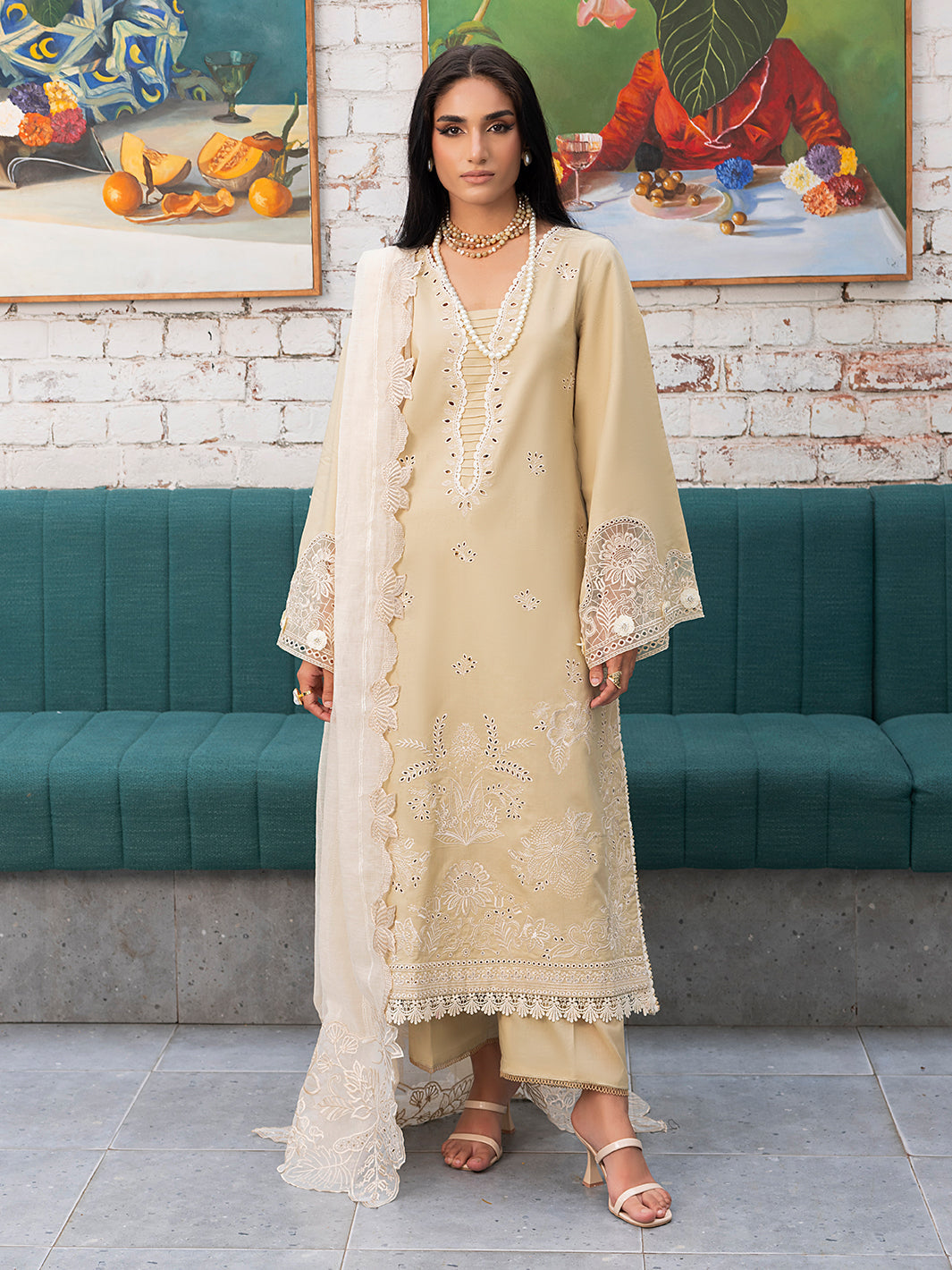 Izel | Meadow Muse Embroidered Lawn 25 | LIORA by Izel - Designer Dress - Type: Ladies Clothes - Available at Sana Yasir - 100% Original