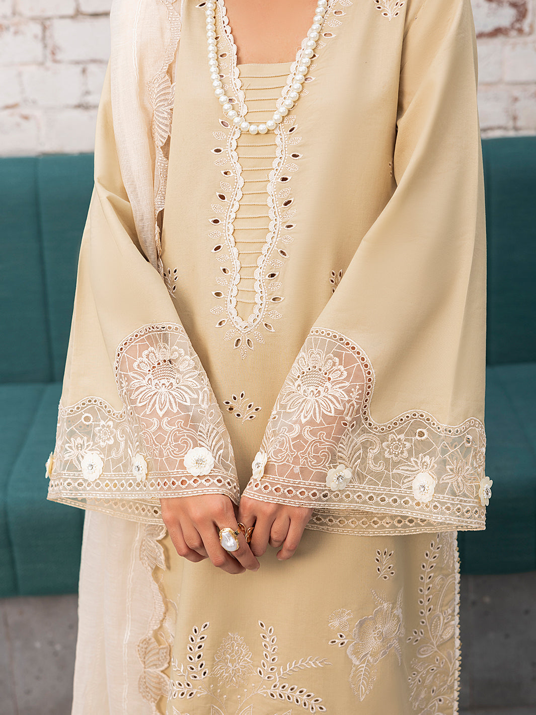 Izel | Meadow Muse Embroidered Lawn 25 | LIORA by Izel - Designer Dress - Type: Ladies Clothes - Available at Sana Yasir - 100% Original