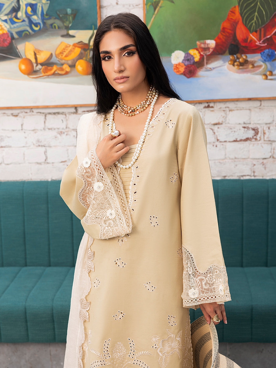 Izel | Meadow Muse Embroidered Lawn 25 | LIORA by Izel - Designer Dress - Type: Ladies Clothes - Available at Sana Yasir - 100% Original