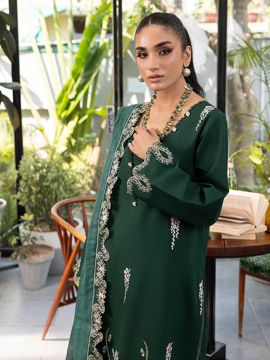 Izel | Meadow Muse Embroidered Lawn 25 | NOORE by Izel - Designer Dress - Type: Ladies Clothes - Available at Sana Yasir - 100% Original