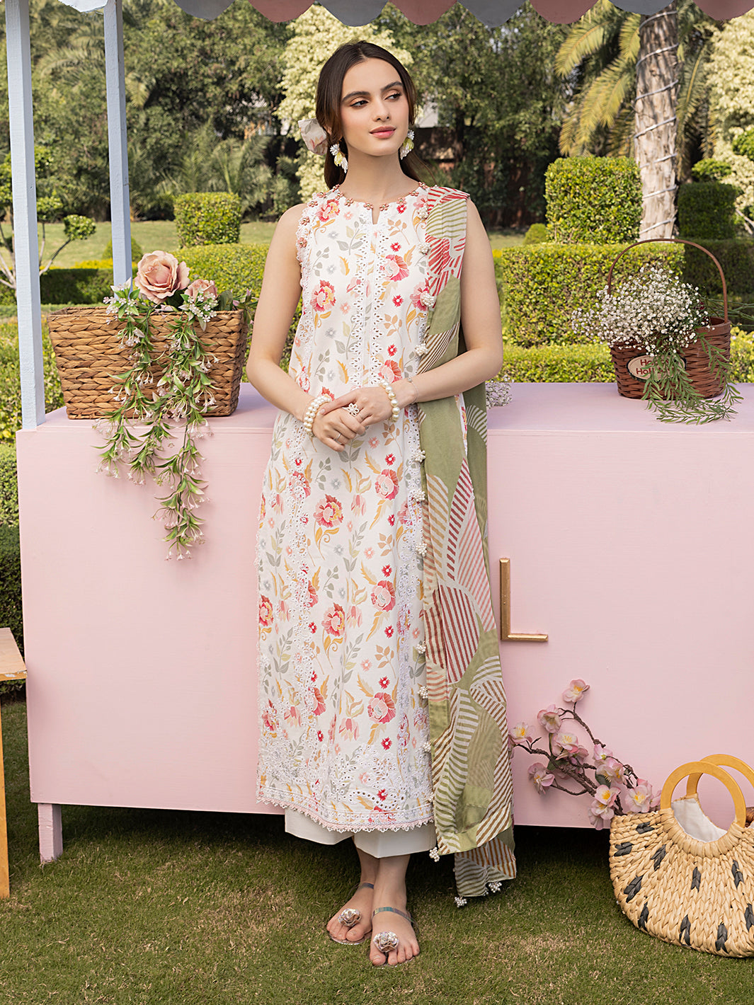 Izel | Oh Spring Lawn 25 | ELOWEN by Izel - Designer Dress - Type: Ladies Clothes - Available at Sana Yasir - 100% Original