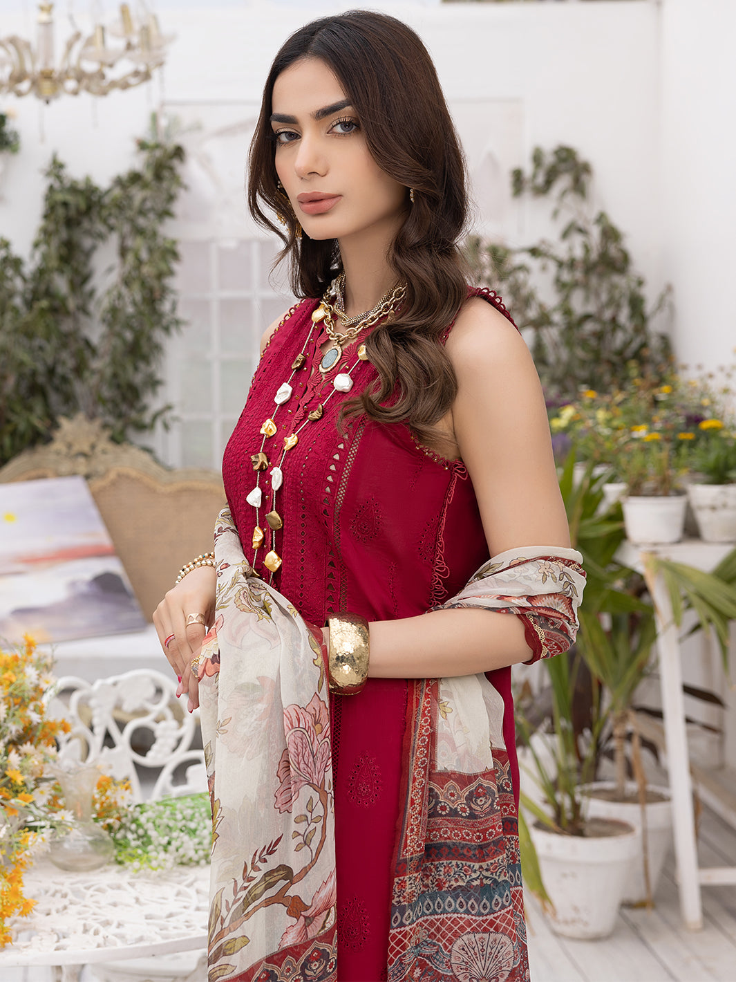 Izel | Pret 24 | CRIMSON by Izel - Designer Dress - Type: Luxury - Available at Sana Yasir - 100% Original