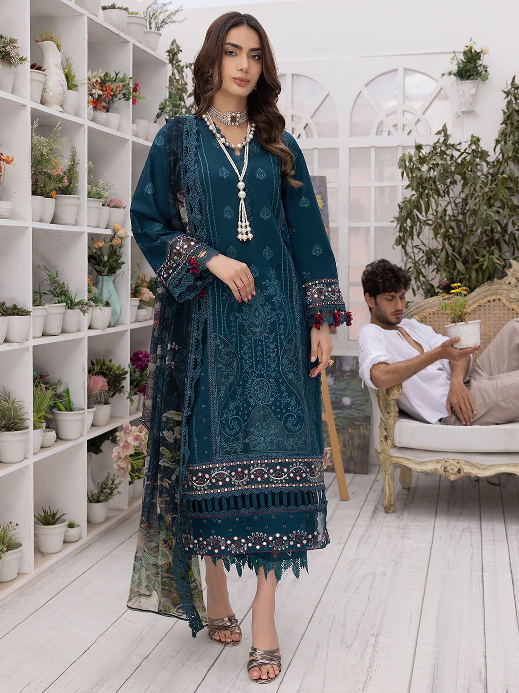Izel | Pret 24 | PEACOCK by Izel - Designer Dress - Type: Luxury - Available at Sana Yasir - 100% Original