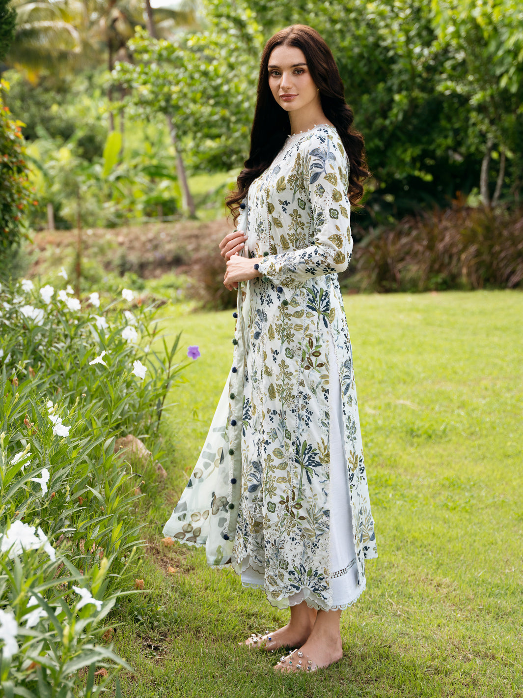 Izel | Secret Garden | CRYS by Izel - Designer Dress - Type: Casuals - Available at Sana Yasir - 100% Original