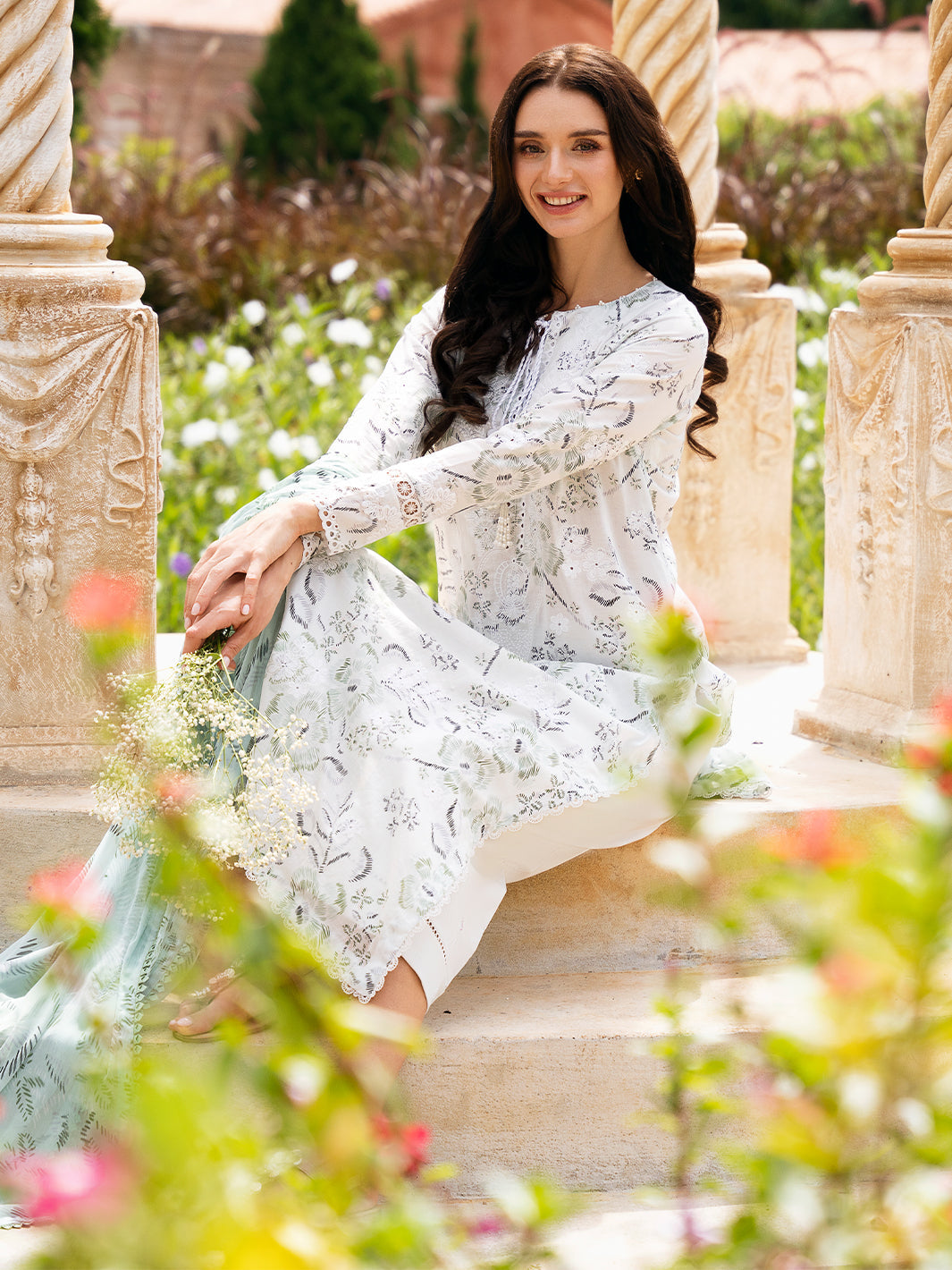 Izel | Secret Garden | SCARLET by Izel - Designer Dress - Type: Casuals - Available at Sana Yasir - 100% Original