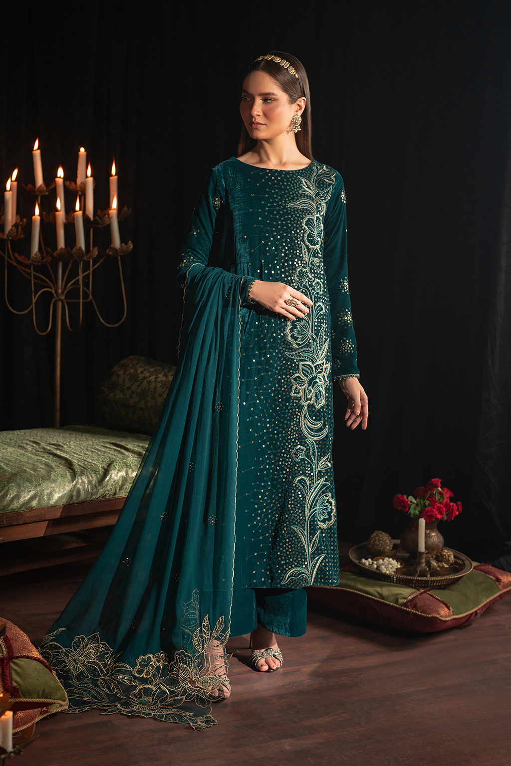 Iznik | Exclusive Velvet | IV-47 by Iznik - Designer Dress - Type: Ladies Clothes - Available at Sana Yasir - 100% Original