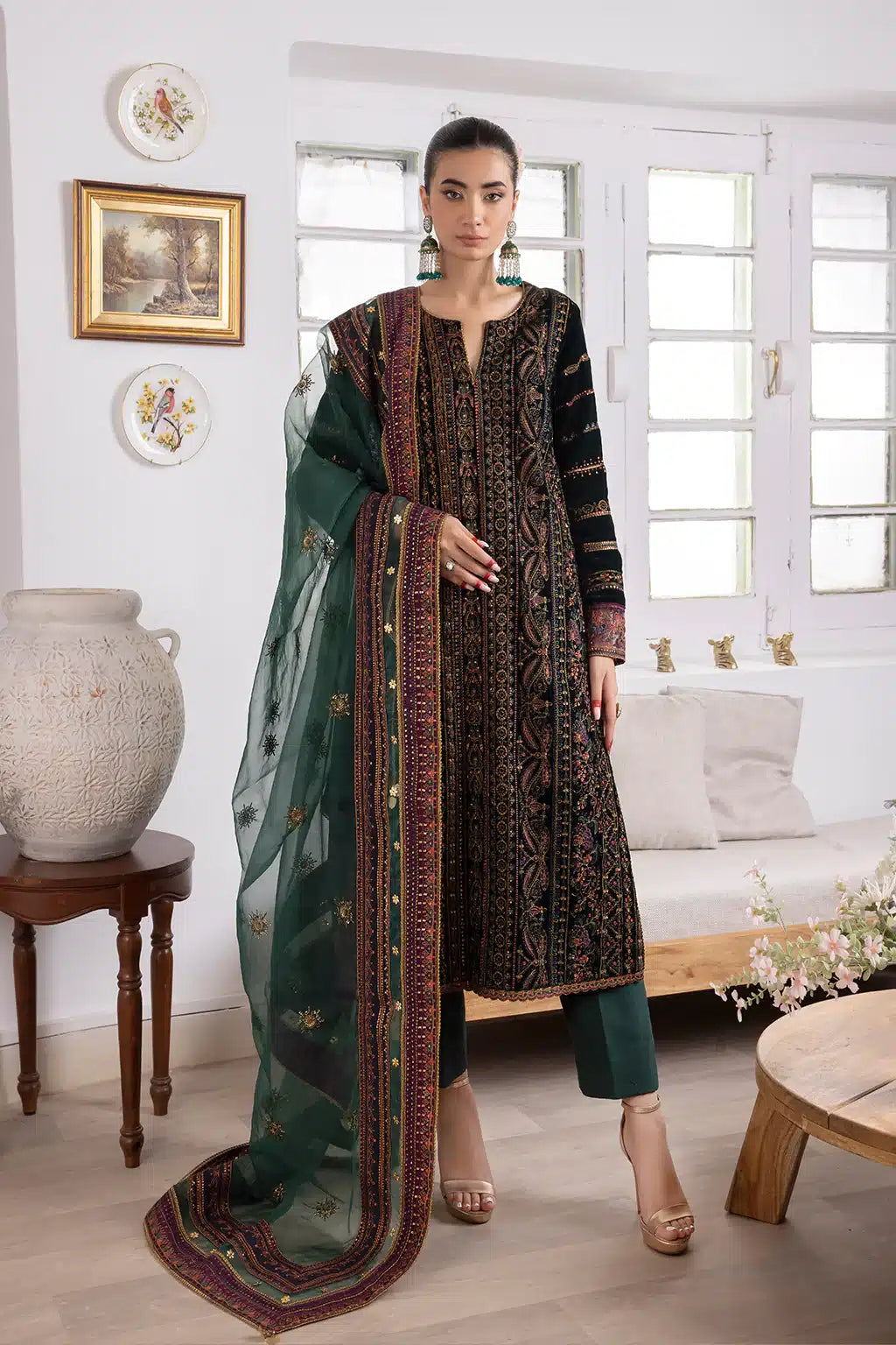 Iznik | Festive Velvet 23 | IV-22 HUSHAIMA by Iznik - Designer Dress - Type: Formal - Available at Sana Yasir - 100% Original