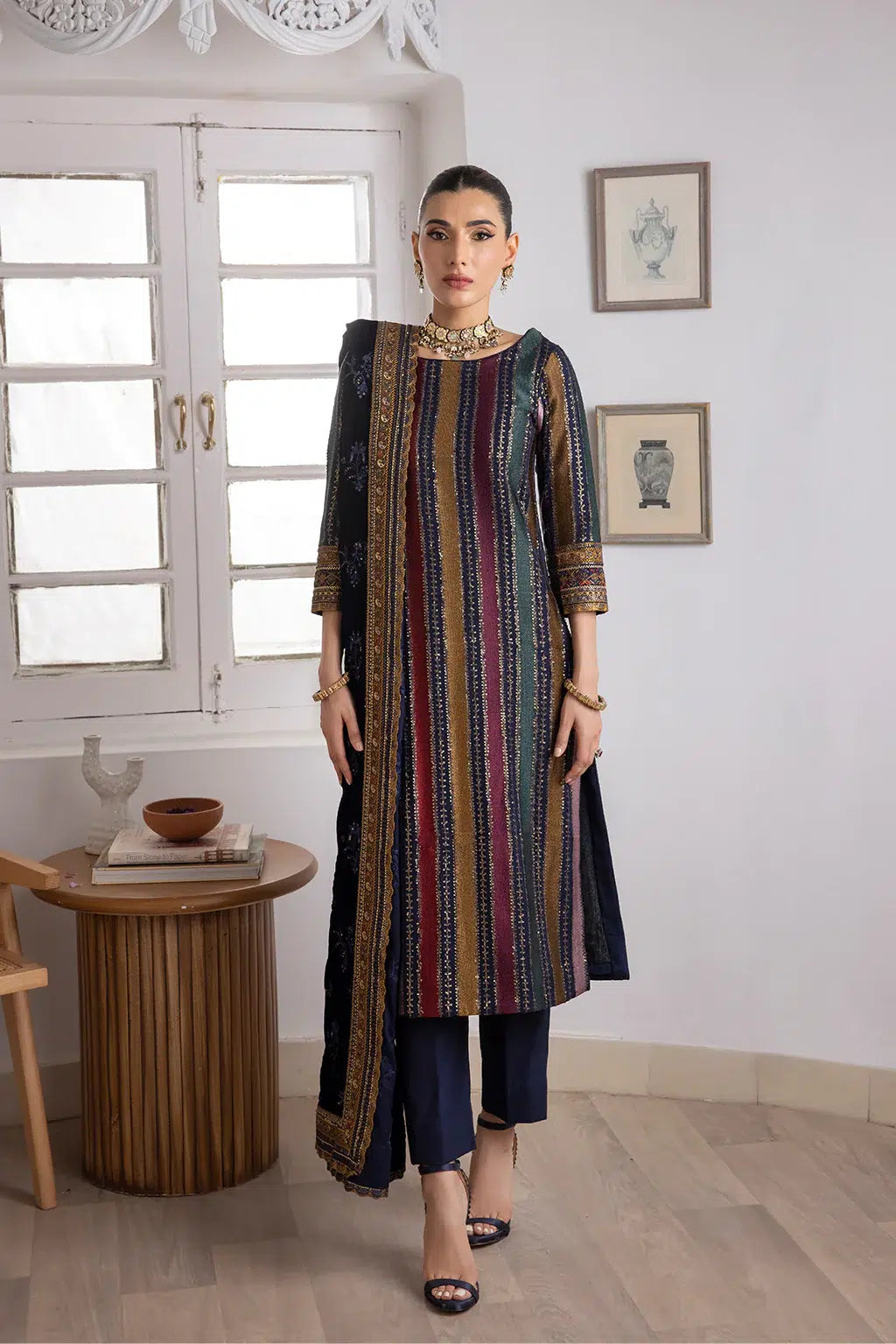 Iznik | Festive Velvet 23 | IV-29 SITARAH by Iznik - Designer Dress - Type: Formal - Available at Sana Yasir - 100% Original