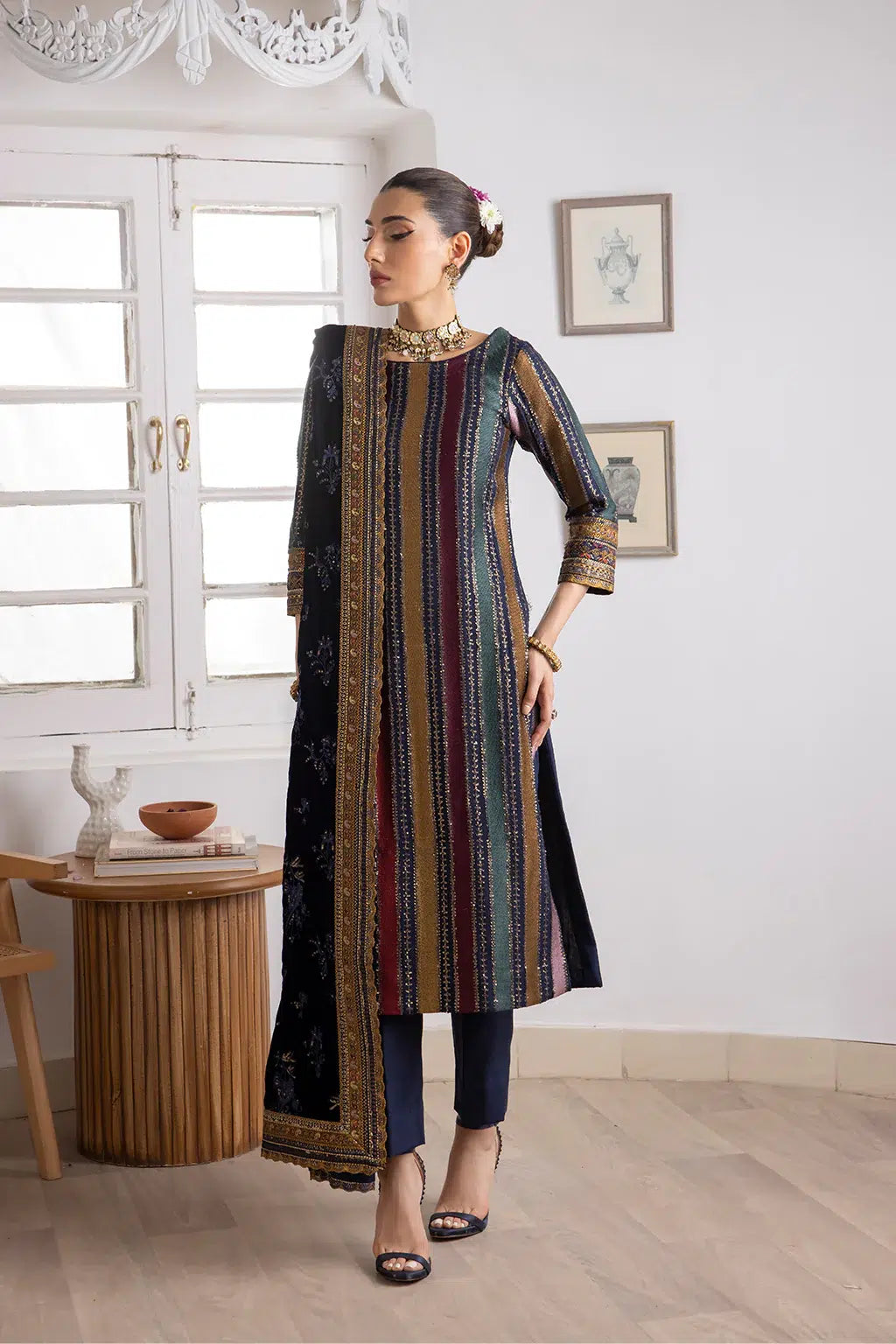 Iznik | Festive Velvet 23 | IV-29 SITARAH by Iznik - Designer Dress - Type: Formal - Available at Sana Yasir - 100% Original