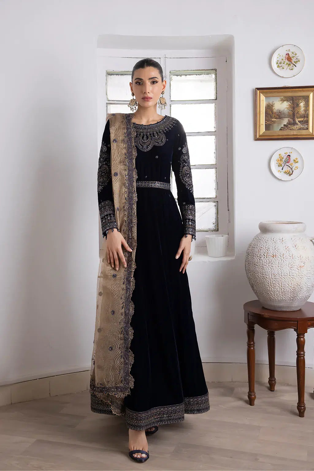 Iznik | Festive Velvet 23 | IV-35 SHAMS by Iznik - Designer Dress - Type: Formal - Available at Sana Yasir - 100% Original