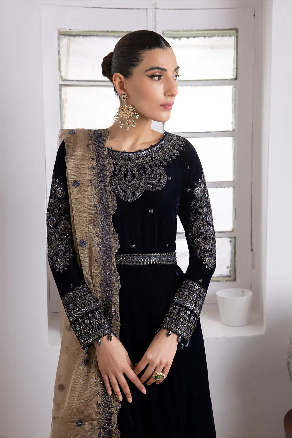 Iznik | Festive Velvet 23 | IV-35 SHAMS by Iznik - Designer Dress - Type: Formal - Available at Sana Yasir - 100% Original