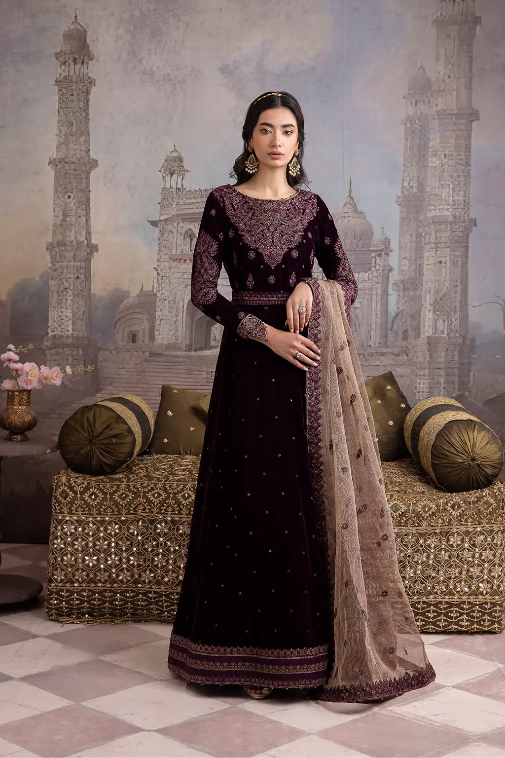 Iznik | Festive Velvet 23 | IV-36 ELAHEH by Iznik - Designer Dress - Type: Formal - Available at Sana Yasir - 100% Original
