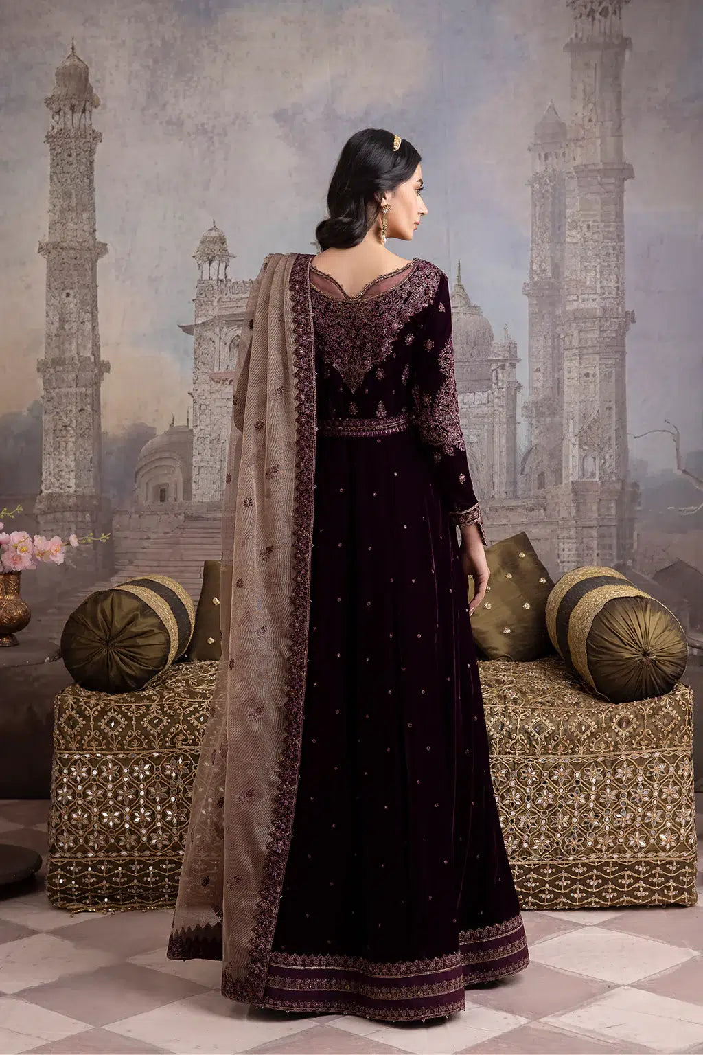 Iznik | Festive Velvet 23 | IV-36 ELAHEH by Iznik - Designer Dress - Type: Formal - Available at Sana Yasir - 100% Original