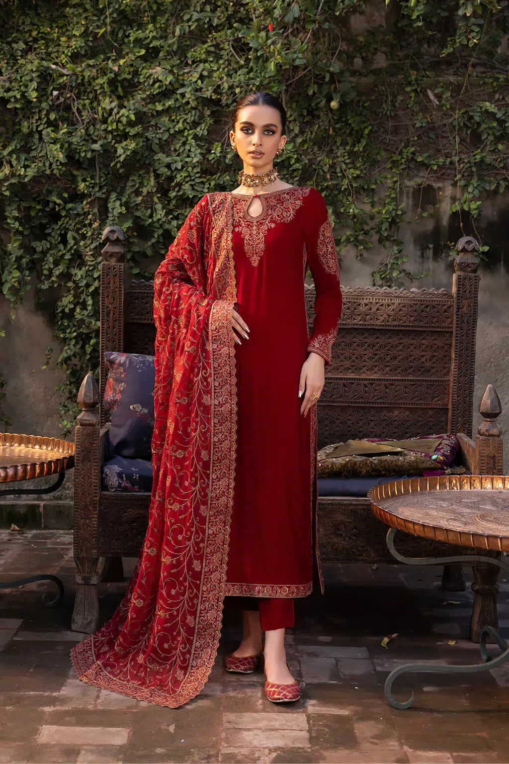 Iznik | Festive Velvet 23 | IV-37 MANIJEH by Iznik - Designer Dress - Type: Formal - Available at Sana Yasir - 100% Original