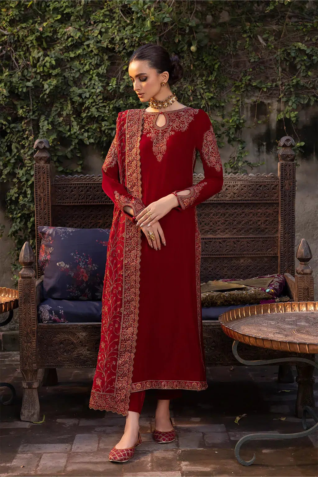 Iznik | Festive Velvet 23 | IV-37 MANIJEH by Iznik - Designer Dress - Type: Formal - Available at Sana Yasir - 100% Original