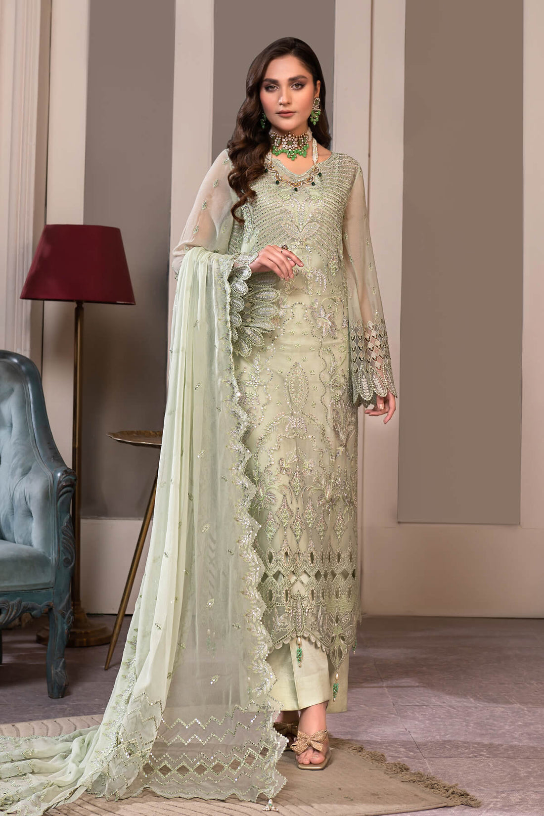 Janique | Luxury Collection 24 | D - 022 by Janique - Designer Dress - Type: Ladies Clothes - Available at Sana Yasir - 100% Original