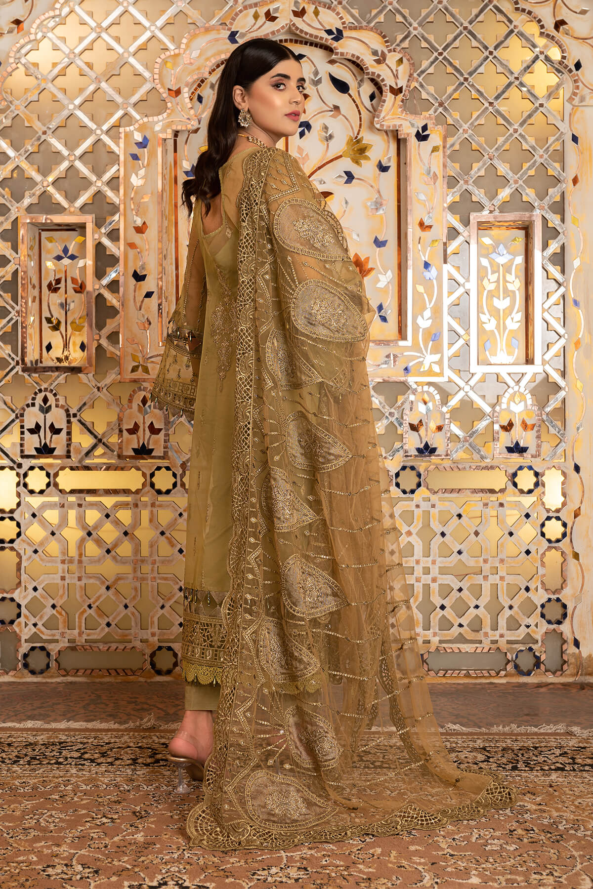 Janique | Luxury Collection 24 | D-035 Saffron by Janique - Designer Dress - Type: Ladies Clothes - Available at Sana Yasir - 100% Original
