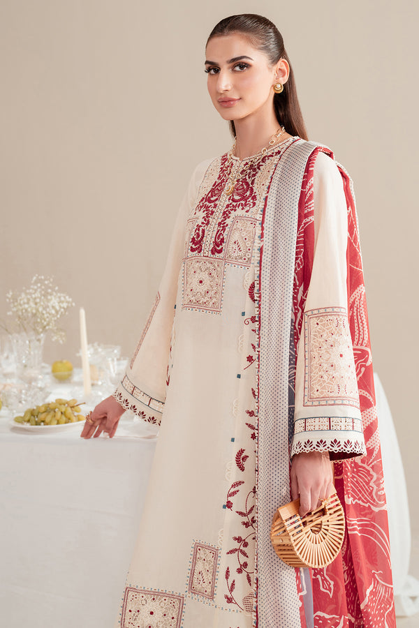 Jazmin | Iris Luxury Lawn 25 | IL'25-D02 by Jazmin - Designer Dress - Type: Ladies Clothes - Available at Sana Yasir - 100% Original