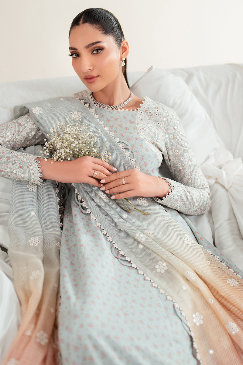 Jazmin | Iris Luxury Lawn 25 | IL'25-D04 by Jazmin - Designer Dress - Type: Ladies Clothes - Available at Sana Yasir - 100% Original