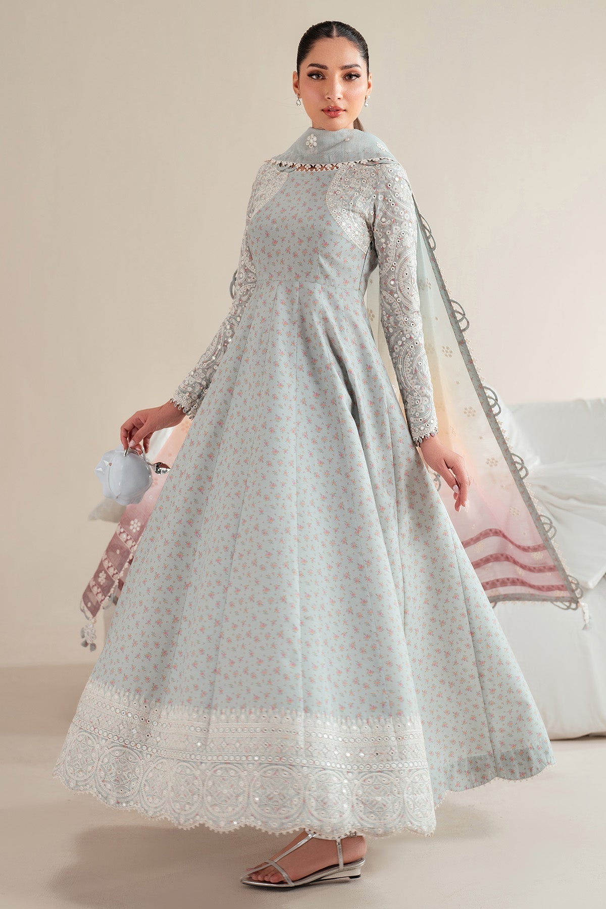 Jazmin | Iris Luxury Lawn 25 | IL'25-D04 by Jazmin - Designer Dress - Type: Ladies Clothes - Available at Sana Yasir - 100% Original