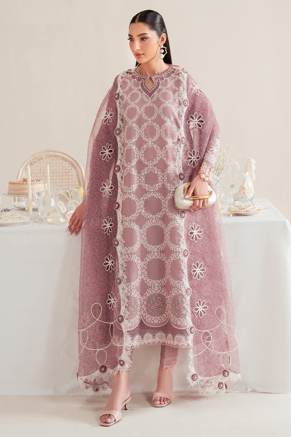 Jazmin | Iris Luxury Lawn 25 | IL'25-D10 by Jazmin - Designer Dress - Type: Ladies Clothes - Available at Sana Yasir - 100% Original