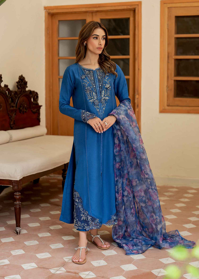 Jeem | Timeless Classics | NAVY MIST by Jeem - Designer Dress - Type: Ladies Clothes - Available at Sana Yasir - 100% Original