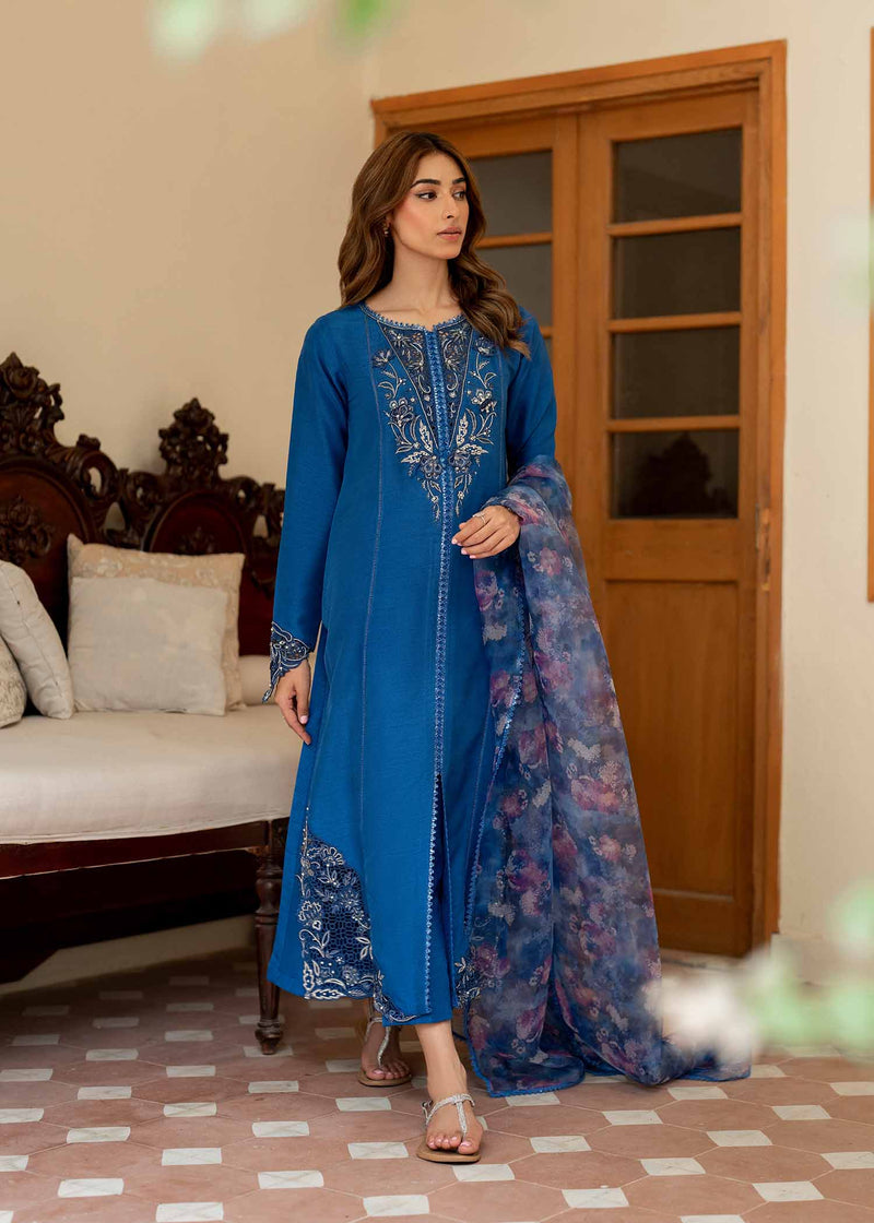 Jeem | Timeless Classics | NAVY MIST by Jeem - Designer Dress - Type: Ladies Clothes - Available at Sana Yasir - 100% Original