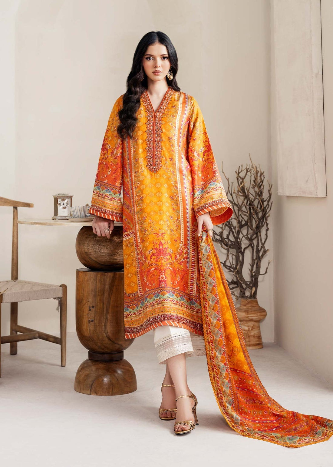 Kanwal Malik | Rosalia Silk Eid 25 | Maesha by Kanwal Malik - Designer Dress - Type: Ladies Clothes - Available at Sana Yasir - 100% Original