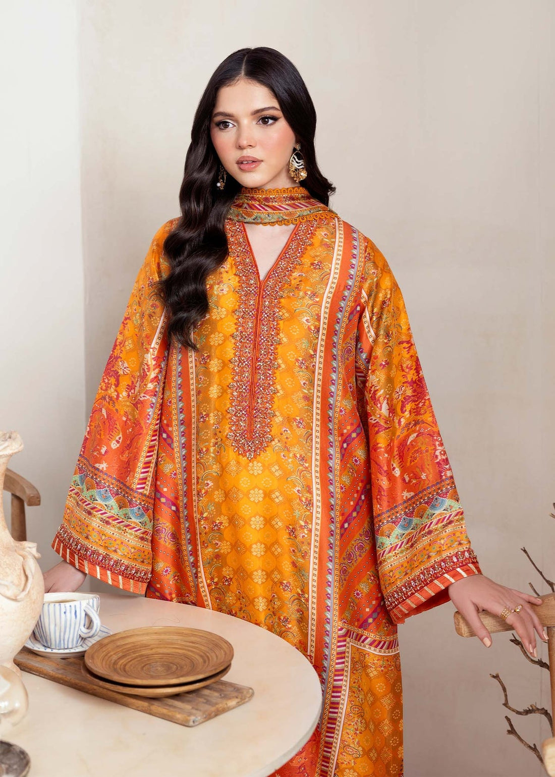 Kanwal Malik | Rosalia Silk Eid 25 | Maesha by Kanwal Malik - Designer Dress - Type: Ladies Clothes - Available at Sana Yasir - 100% Original