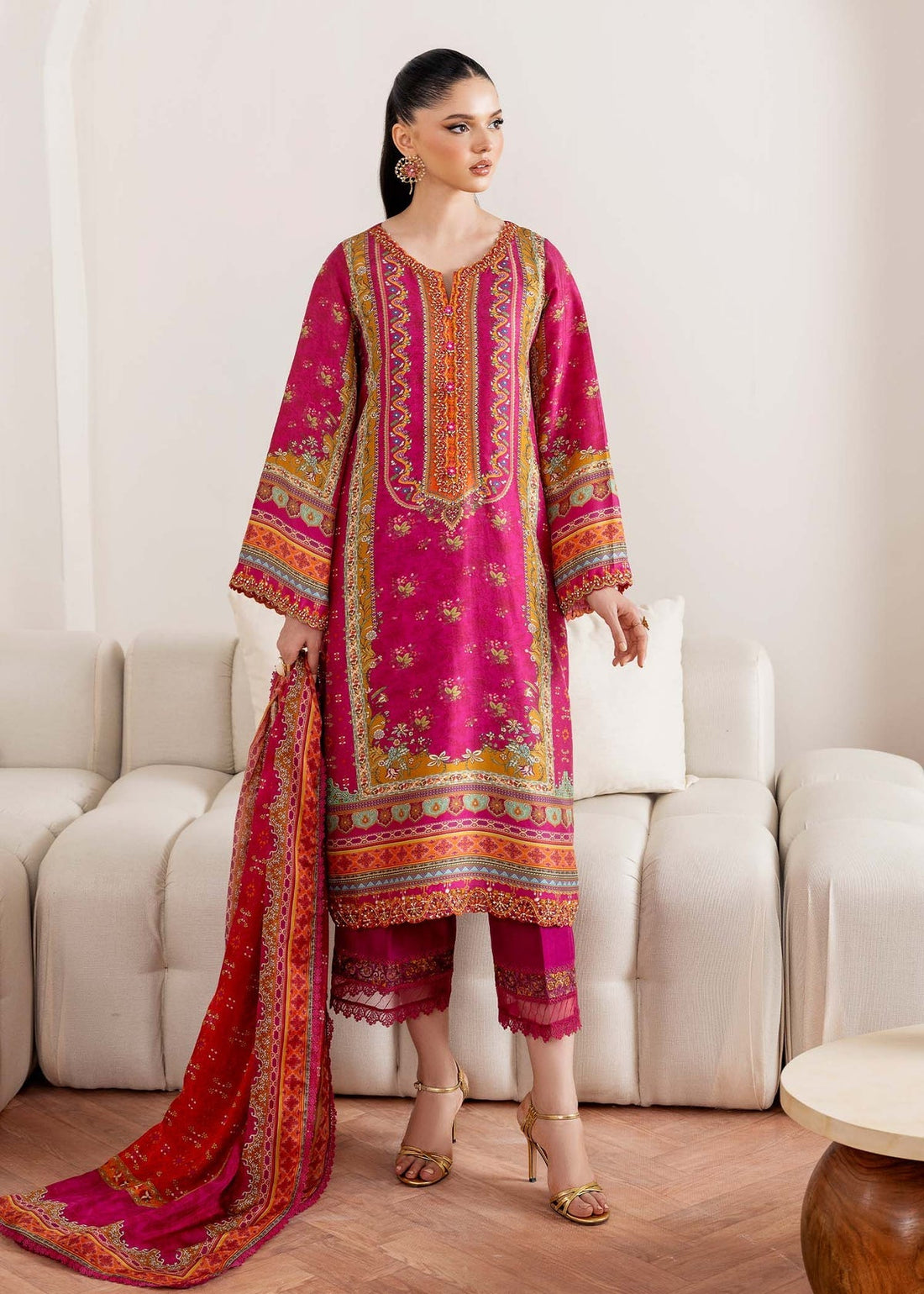 Kanwal Malik | Rosalia Silk Eid 25 | Sylvie by Kanwal Malik - Designer Dress - Type: Ladies Clothes - Available at Sana Yasir - 100% Original