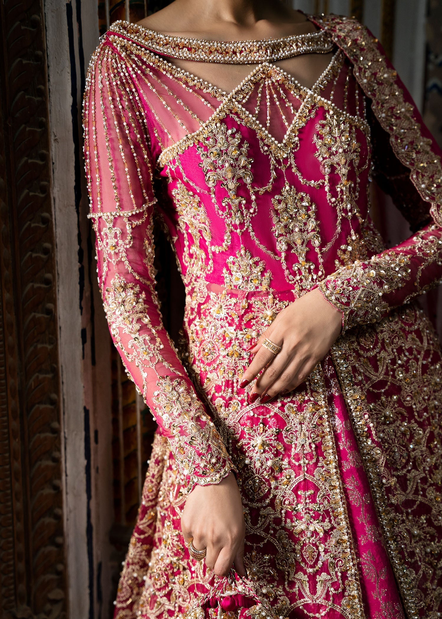Kanwal Malik | Sajni Wedding 2024 | Sarosh by Kanwal Malik - Designer Dress - Type: Ladies Clothes - Available at Sana Yasir - 100% Original