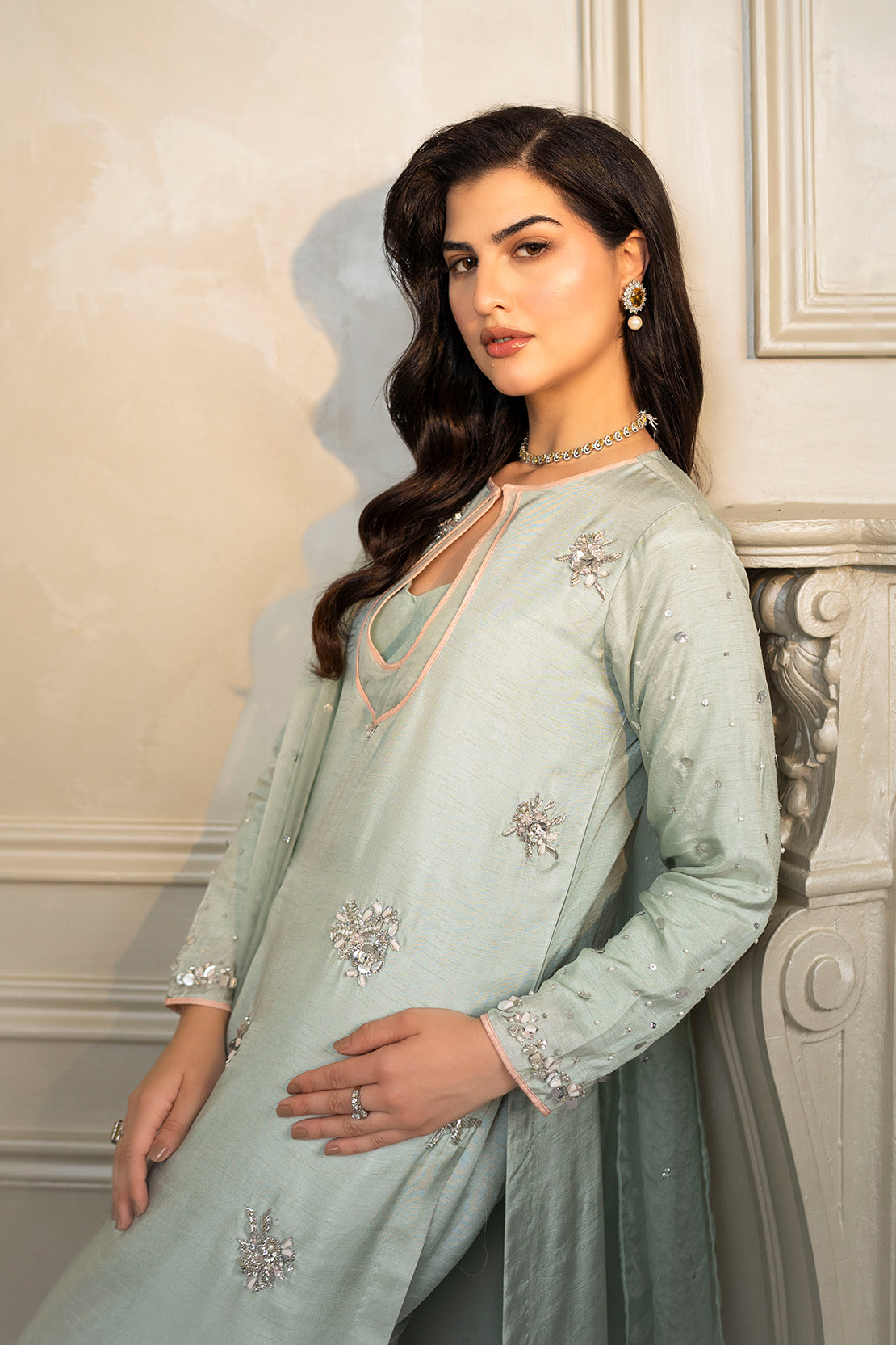 Leon | La Vei En Rose | Jasmine by Leon - Designer Dress - Type: Ladies Clothes - Available at Sana Yasir - 100% Original