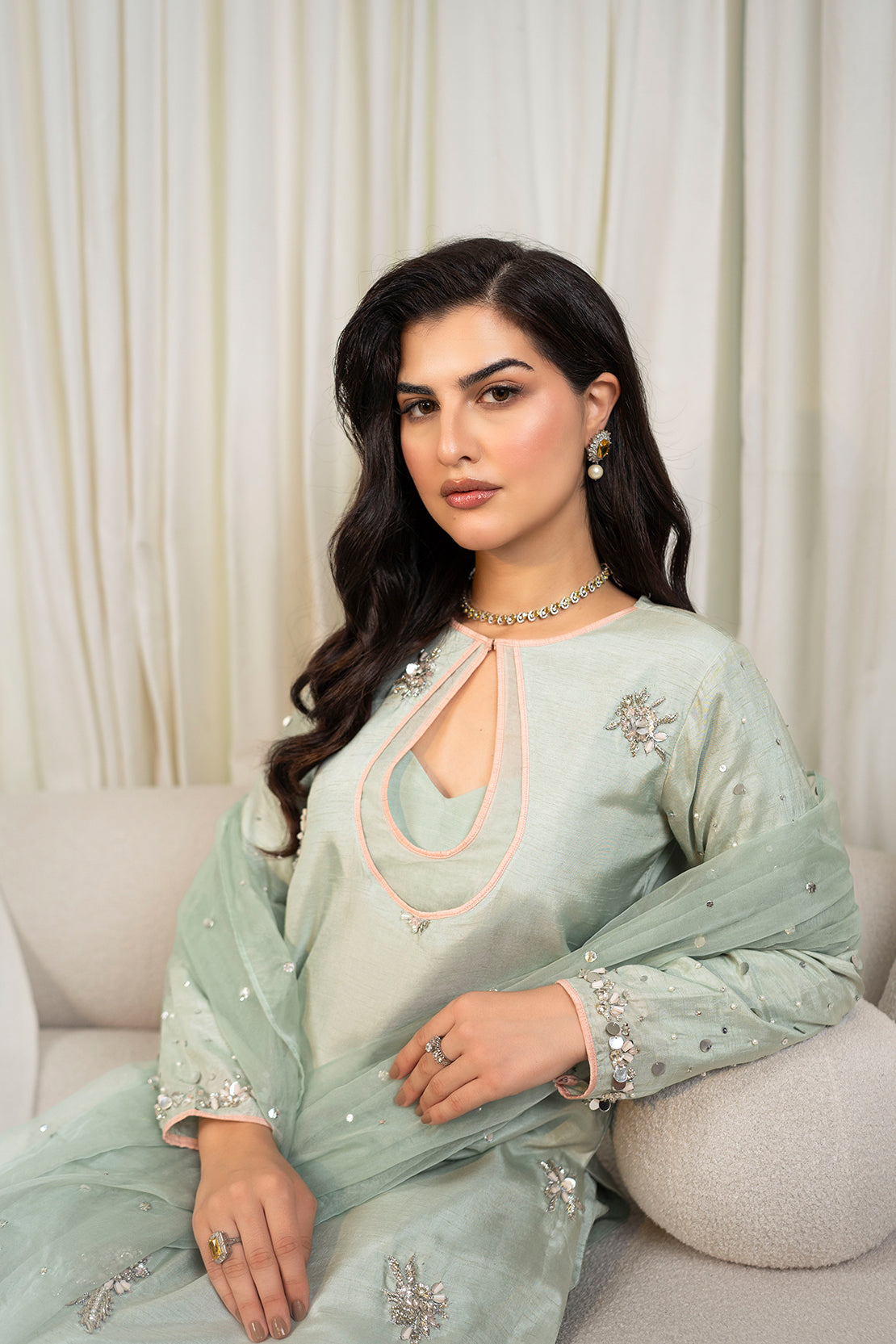 Leon | La Vei En Rose | Jasmine by Leon - Designer Dress - Type: Ladies Clothes - Available at Sana Yasir - 100% Original