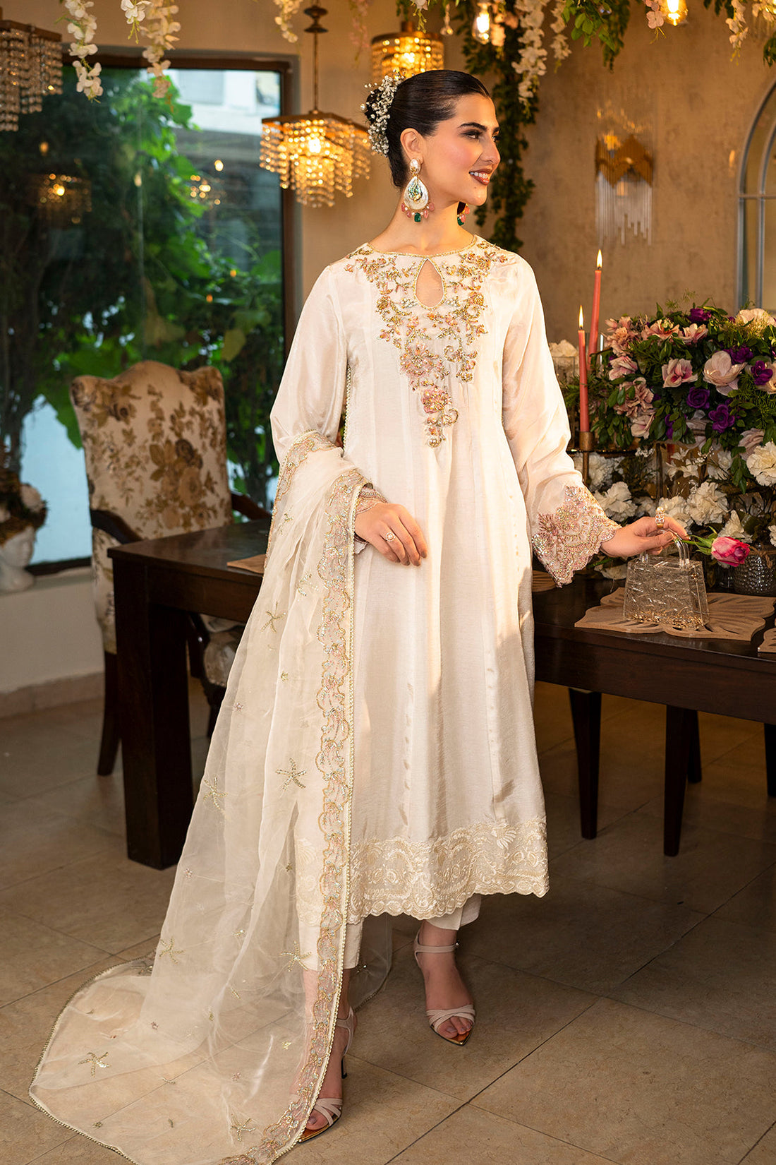 Leon | La Vei En Rose | SNOW WHITE by Leon - Designer Dress - Type: Ladies Clothes - Available at Sana Yasir - 100% Original