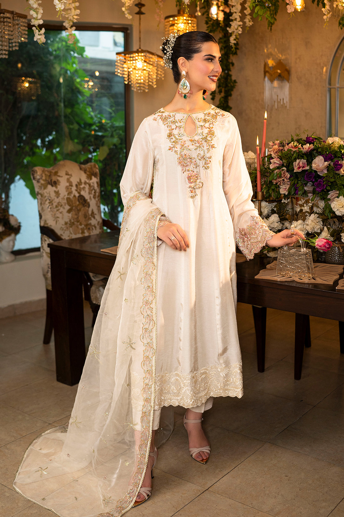 Leon | La Vei En Rose | SNOW WHITE by Leon - Designer Dress - Type: Ladies Clothes - Available at Sana Yasir - 100% Original