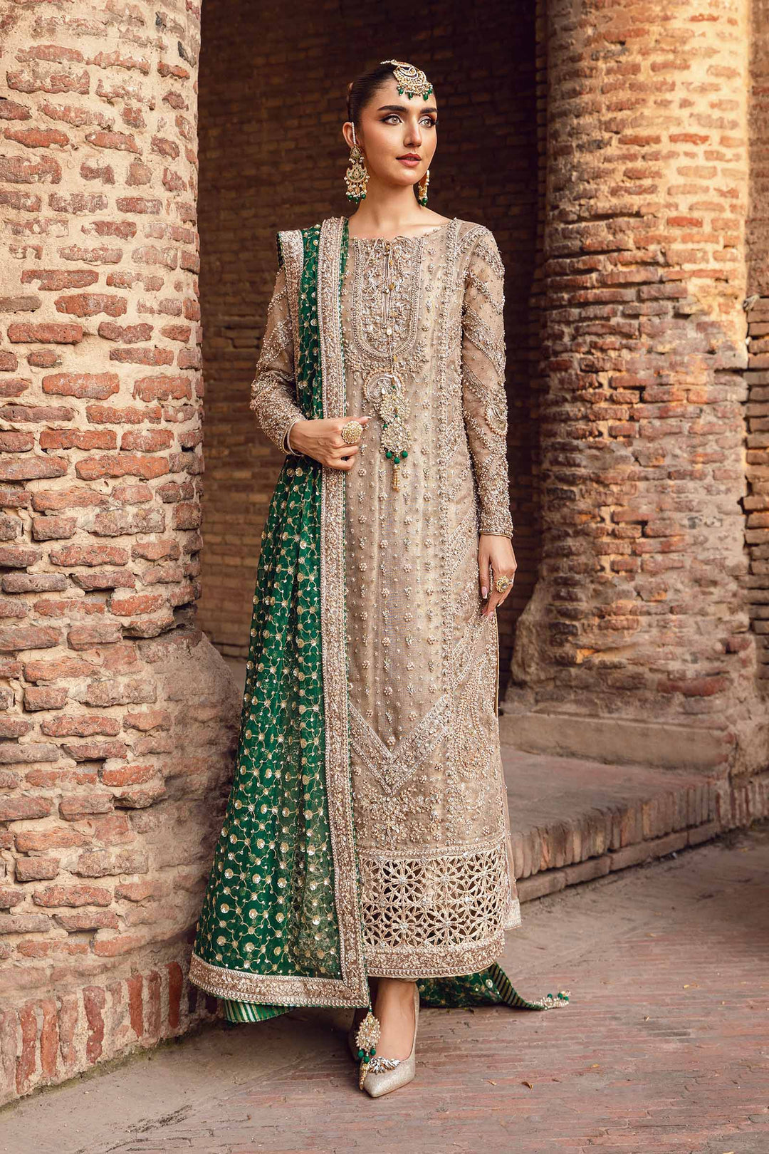 Maria B | Bridal Couture | Widad by Maria B - Designer Dress - Type: Ladies Clothes - Available at Sana Yasir - 100% Original