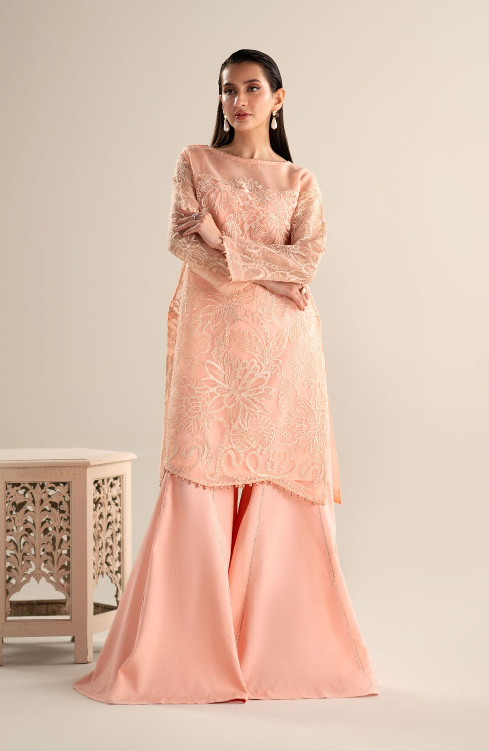 Maryum N Maria | Lagom Ready to Wear | LOTUS - MS-24212 by Maryum N Maria - Designer Dress - Type: Ladies Clothes - Available at Sana Yasir - 100% Original
