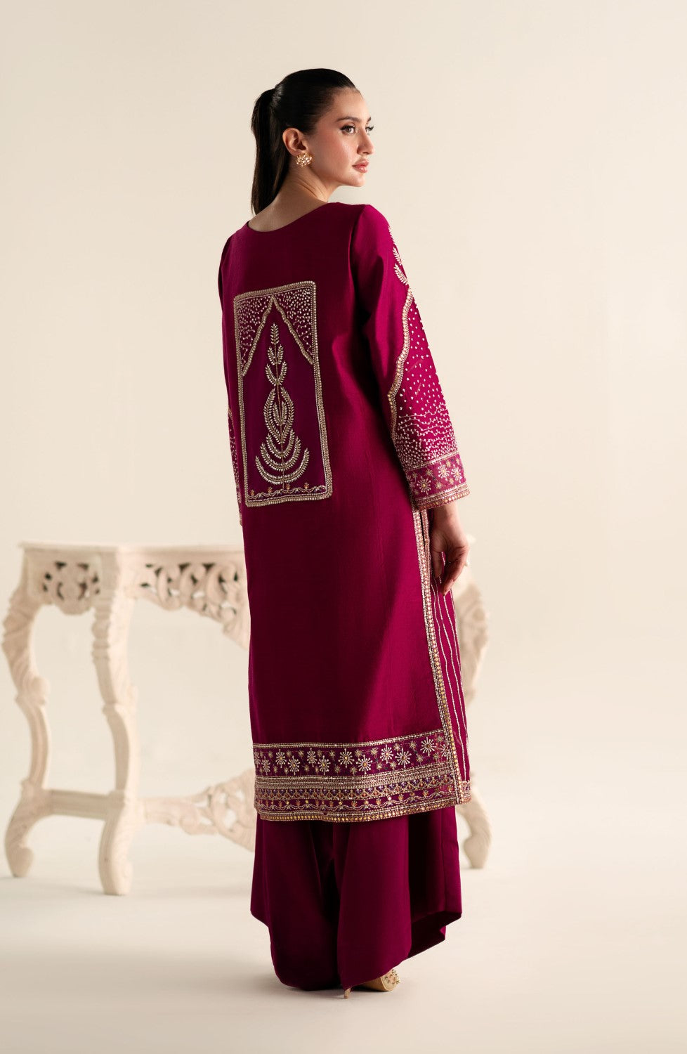 Maryum N Maria | Lagom Ready to Wear | VIOLET - MS-24214 by Maryum N Maria - Designer Dress - Type: Ladies Clothes - Available at Sana Yasir - 100% Original