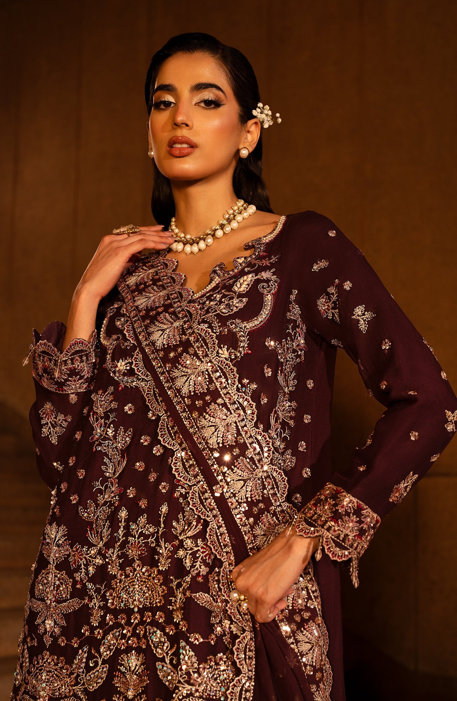 Emaan Adeel | Casabella Wedding Formals | ADIBA by Emaan Adeel - Designer Dress - Type: Ladies Clothes - Available at Sana Yasir - 100% Original
