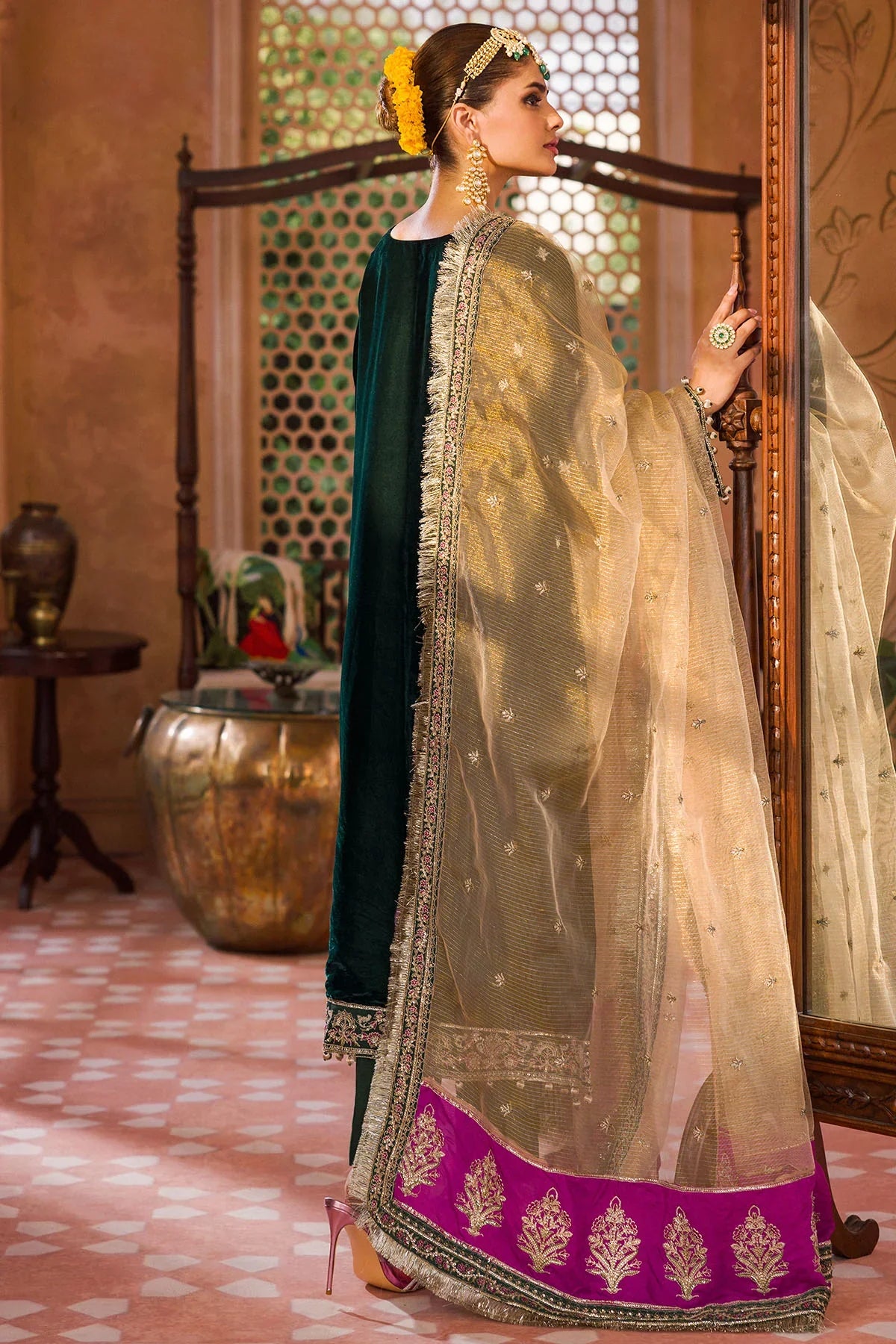 Motifz | Grand Velour Velvet Collection | 4403 by Motifz - Designer Dress - Type: Formal - Available at Sana Yasir - 100% Original
