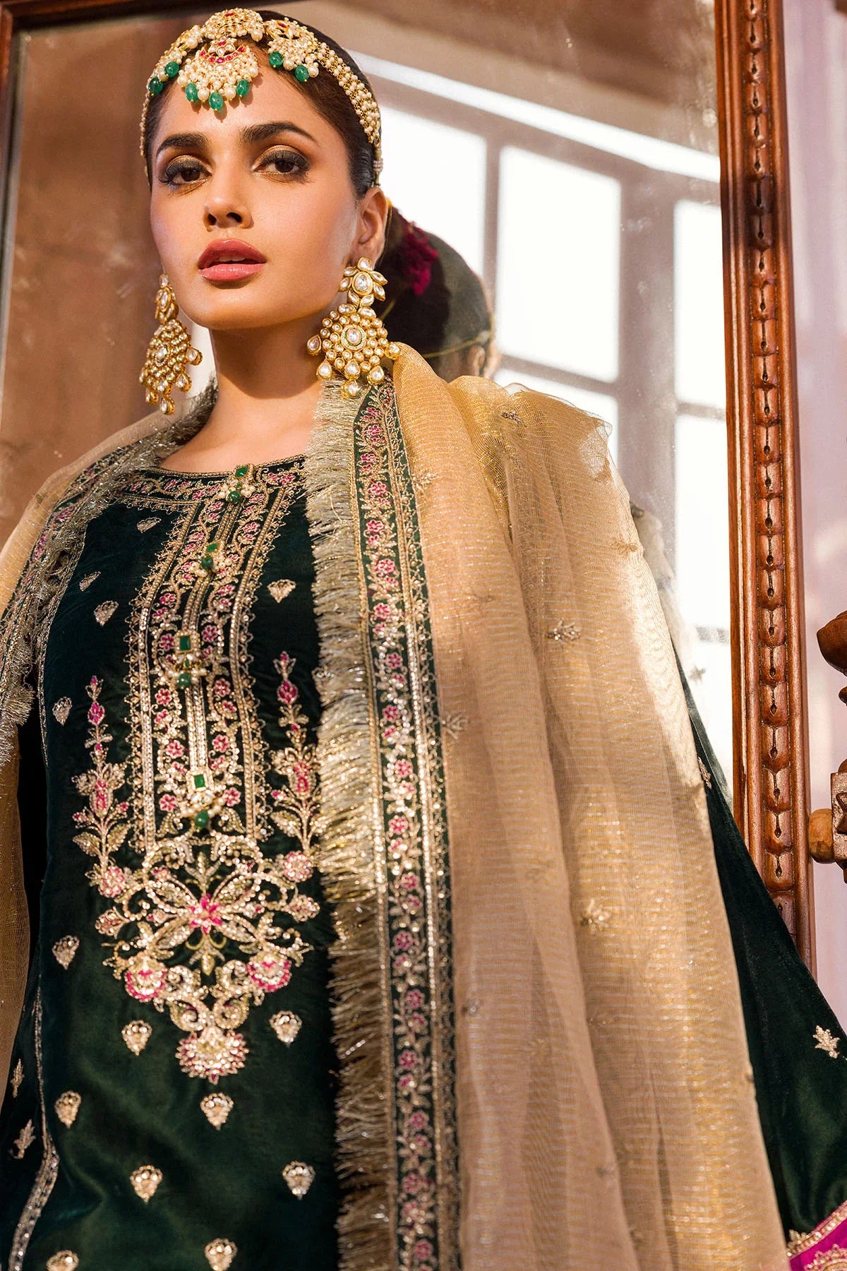 Motifz | Grand Velour Velvet Collection | 4403 by Motifz - Designer Dress - Type: Formal - Available at Sana Yasir - 100% Original