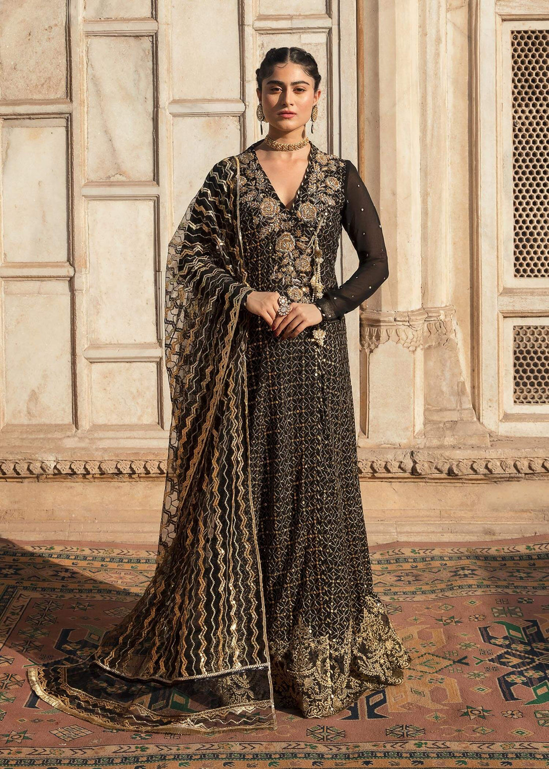 Mahum Asad | Gul Posh Luxury Formals '23 | Chiraagh by Mahum Asad - Designer Dress - Type: Formal - Available at Sana Yasir - 100% Original